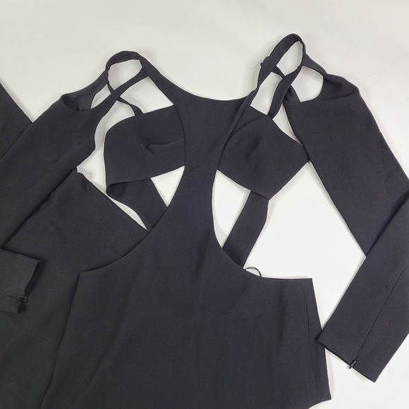 MONOT Black FW21 Cutout Backless Dress sz 38 / US 4 - Picture 4 of 7